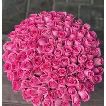 Букет из 101 розовой розы Букет из 101 розовой розы